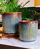 Niyara line Design Stylish Large Ceramic Pots Combo Planters for Indoor Plants - Endeavour Combo