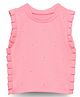 Spunkies Sleeveless Beads Embellished Top  - Pink