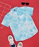 YU by Pantaloons Half Sleeves Tie Dye Shirt - Light Blue