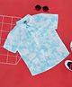 YU by Pantaloons Half Sleeves Tie Dye Shirt - Light Blue