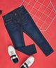 Pantaloons Junior Cotton Elastane Mild Washed Jeans - Estate Blue