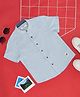 Pantaloons Junior Half Sleeves Solid Shirt - Crystal Blue
