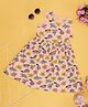 Pantaloons Junior Sleeveless Floral Printed Dress - Peach Amber