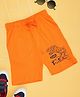 Pantaloons Junior Cotton Placement Dinosaur Printed Shorts - Apricot