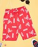 Pantaloons Junior Cotton Vehicle Printed Shorts - Poppy Red