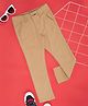 Pantaloons Junior Cotton Lycra Solid Pant - Desert Mist