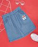 Pantaloons Junior Fish Patched Skirt - Medium Blue