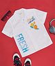 Pantaloons Junior Half Sleeves Fruits Printed Shirt - Bright White