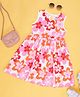 Pantaloons Junior Sleeveless Floral Printed Dress - Begonia Pink