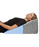 Sleepsia Premium Fabric Orthopedic Memory Foam Bed Wedge Incline Pillow provides support for neck and back pain (Grey - Gel Infused)