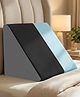 Sleepsia Premium Fabric Orthopedic Memory Foam Bed Wedge Incline Pillow provides support for neck and back pain (Black/Grey - Gel Infused)