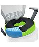 Sleepsia Cool Gel Memory Foam Donut Pillow | Piles Pillow, Tailbone Pain Seat Support for Lower Back, Hemorrhoids, Ring Pillow (Black/Green)
