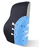 Sleepsia Gel Ventilated Memory Foam Lumbar Support - Orthopedic Back Cushion | Back Rest for Car and Office Chair | Back Pain Relief Spine Alignment Sitting Pillow with Removable Cover (Black/Grey)