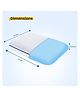 Sleepsia Memory Foam Pillows | Cooling Gel Orthopedic Bed Pillow for Sleeping - Ergonomic & Neck Pain Relief | Back Sleeper, Side Sleeper & Stomach Sleepers (Gel Infused, Medium Blue Piping)