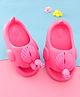 Oh! Pair Slip On Clogs with Duck Applique - Rose Red