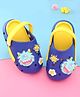 Oh! Pair Slip On Clogs with Monster Applique & Back Strap - Pink