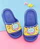 Oh! Pair Slip On Clogs with Monster Applique - Blue