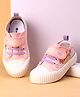 Cute Walk by Babyhug Casual Shoes with Velcro Closure Text Design - Pink