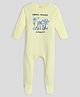 Somersault  Full Sleeves Jungle Friends Printed Sleepsuit - Yellow