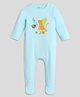 Somersault Full Sleeves Tiger Printed Sleepsuit  - Blue