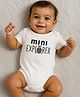Somersault Unisex Half Sleeves Mini Explorer Bodysuit 3-6M - Ecru
