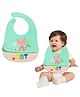 FunBlast Cat Print Silicone Baby Bib with Adjustable Strap for Feeding & Weaning