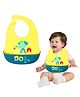 FunBlast Dog Print Silicone Baby Bib with Adjustable Strap for Feeding & Weaning