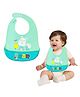 FunBlast Bear Print Silicone Baby Bib with Adjustable Strap for Feeding & Weaning