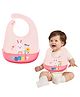 FunBlast Rabbit Print Silicone Baby Bib with Adjustable Strap for Feeding & Weaning