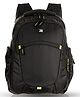Justbags Space Pro Laptop Backpack Black-Green 33L with 3 main compartments and Rain Cover - Height 18 Inches