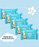 Momamia 99% Aqua Water Wipes - Pack of 5 (10 count Wipes pack)
