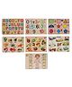 MINDMAKER Wooden Puzzle with Knobs Educational and Learning Toy for Kids - (Set of 7)