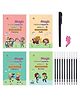 Nicres Magic Practice Copybook Number Tracing Book for Preschoolers with Pen Magic Calligraphy Copybook Set Practical Reusable Writing Tool Simple Hand Lettering