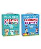 My first Creative colouring and learning Activity bags : Colouring bag for young learners, Learning activity kit, Fun educational activities, Colorful adventures | Pack of 2 learning bags