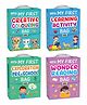 My first Creative colouring, learning Activity, Exploration Preschool and Wonder Reading bags : Eary Learning Picture Book, Educational Learning books, Story reading collection|Pack of 4 learning bags