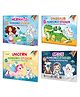 Mermaid, Dinosaur, Unicorn and Space Numbered Sticker Activity and Colouring books for age 3+ Kids : Fun colouring for children, Sticker activity book with over 150+ stickers | Pack of 4 books