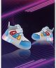 PASSION PETALS Colour Blocked LED Shoes - White & Blue