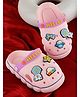 PASSION PETALS Star & Space Theme Embossed Clogs - Pink