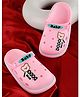 PASSION PETALS Bear Embossed Clogs - Pink