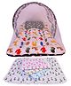 Babytoons New Born Baby Combo of Mosquito Net Bed and Plastic Changing Diapers Mat/Massage Mat/Protection Mat (0-12 Months) Grey