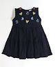Cherry Crumble By Nitt Hyman Sleeveless Floral Embroidered Dress - Black