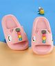 Oh! Pair Slip On Clogs with Monster Applique - Pink