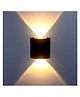 FLAZE 4 Watts (Pack of 1) 2 Ray Oval Up-Down Outdoor Aluminium LED Outdoor Waterproof IP65 Exterior Wall Step Light Fixture Waterproof Lamp  -(color may vary)