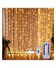 FLAZE 8 Modes Curtain Lights 300 LEDs 10 Fairy Light 3Mtr Each Indoor/Outdoor Decoration for Diwali, Christmas, Wedding, Party, Home, Patio Lawn with Remote and USB Power Supply , 3 meters -(color may vary)