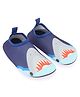 Cute Walk by Babyhug Slip On Water Shoes Shark Print - Navy