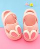 Oh! Pair Clogs with Back Strap Closure with Applique - Pink