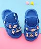 Oh! Pair Clogs with Back Strap Closure Astronaut Applique - Blue