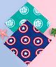 Babyhug Marvel Terry Woven Avengers Digital Printed Towel Pack of 2 L 33.02 x B 25.4 cm - Blue