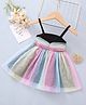 tior Sleeveless Colour Blocked Dress - Multi Colour