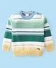 Babyhug Knitted Full Sleeve Pullover Light Weight  Sweater with Striped Design - Multicolour